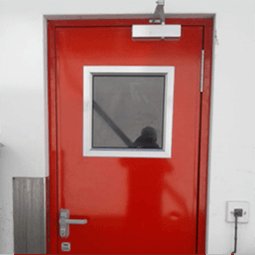 Modern aluminium door detail